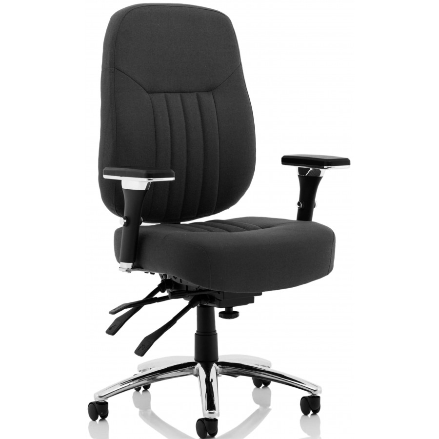 Barcelona Fabric Heavy Duty Office Chair - 158KG Rated 24 Hour Use